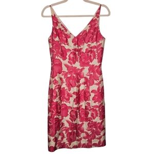 Ann Taylor Women's Petite Silk Floral Cocktail Dress
